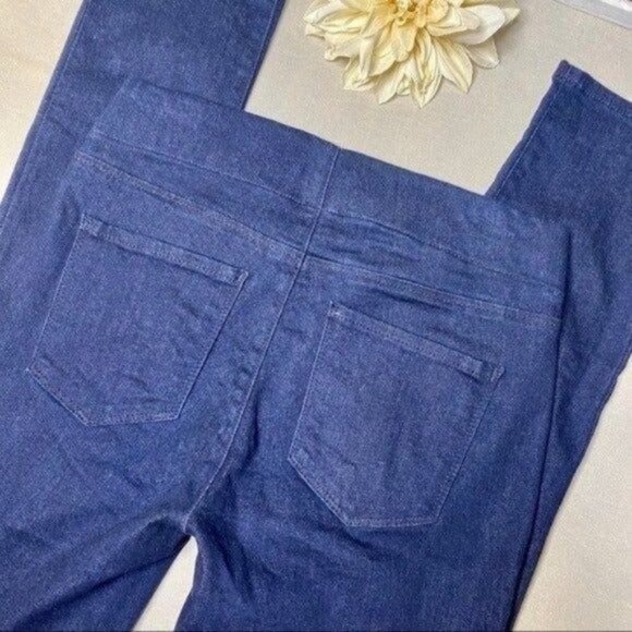 NYDJ Alina Pull On Skinny Ankle Jeans Stretch Dark Blue 4 - Picture 11 of 13